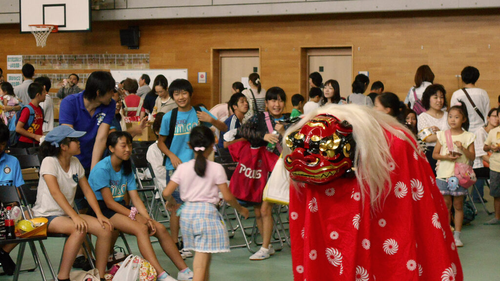 小学校PTA行事|獅子舞鑑賞
